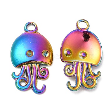 Rainbow Color Octopus 304 Stainless Steel Pendants