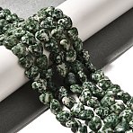 Natural Green Spot Jasper Beads Strands, Heart, 10.5x10.5~11.5x4.5~5mm, Hole: 0.7~1mm, about 38~40pcs/strand, 36.8~42.6cm(X-G-R190-10mm-68)