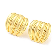 Rack Plating Brass Banana Shape Stud Earrings, Long-Lasting Plated, Lead Free & Cadmium Free, Real 18K Gold Plated, 15x15mm(EJEW-A028-43G)