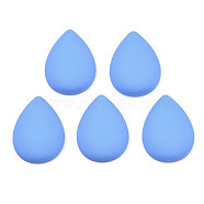 Opaque Spray Painted Acrylic Cabochons, Teardrop, Cornflower Blue, 17.5x12.5x4mm(ACRP-S679-30B)