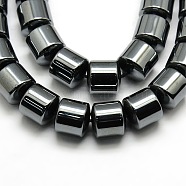 Grade AA Non-magnetic Synthetic Hematite Column Beads Strands, Non-magnetic Synthetic Hematite, 10x10mm, Hole: 1mm, about 39pcs/strand, 16 inch(G-F161-06E)
