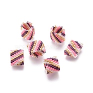MIYUKI & TOHO Handmade Japanese Seed Beads, Loom Pattern, Ring, Colorful, 14~15x9.5~10x3.5~4mm(SEED-A027-J02)