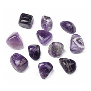 Natural Amethyst Beads, Tumbled Stone, Vase Filler Gems, No Hole/Undrilled, Nuggets, 20~35x13~23x8~22mm(G-K302-A24)