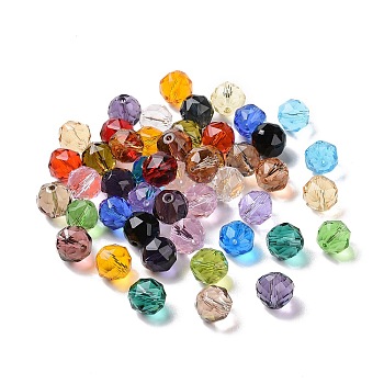 Imitation Austrian Crystal Beads, Grade AAA, Faceted, Round, Mixed Color, 10mm, Hole: 0.9~1mm