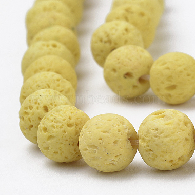 Synthetic Lava Rock Beads Strands(X-G-S277-10mm-18)-3