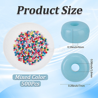 500Pcs Opaque Acrylic Beads(OACR-PA0001-97)-2