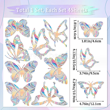 Rainbow Prism Plastic Electrostatic Glass Window Stickers(DIY-WH0502-28)-2
