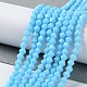 Opaque Solid Color Imitation Jade Glass Beads Strands(GLAA-F029-P4mm-12)-4