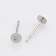304 Stainless Steel Stud Earring Findings(STAS-N019-17-4.5mm)-1