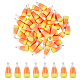 50Pcs Candy Corn Halloween Acrylic Pendants(SACR-DC0001-11)-1
