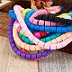 11 Strands 11 Colors Handmade Polymer Clay Bead Strands(CLAY-SZ0001-40)-2