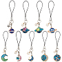Mixed Color Alloy+Enamel Mobile Decoration(HJEW-DR0001-01)