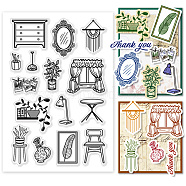 Custom PVC Plastic Clear Stamps, for DIY Scrapbooking, Photo Album Decorative, Cards Making, Furniture & Appliances, 160x110x3mm(DIY-WH0448-0336)
