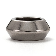201 Stainless Steel Spacer Beads, Rondelle, Stainless Steel Color, 11x5mm, Hole: 6.3mm(STAS-L255-005P)