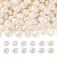 Natural Cultured Freshwater Pearl Beads, Baroque Keshi Pearl, Nuggets, Seashell Color, 7~8mm, Hole: 1.6mm(PEAR-BT0002-01)