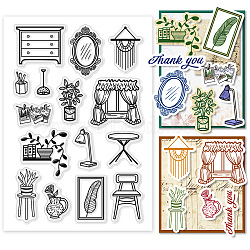 Custom PVC Plastic Clear Stamps, for DIY Scrapbooking, Photo Album Decorative, Cards Making, Furniture & Appliances, 160x110x3mm(DIY-WH0448-0336)