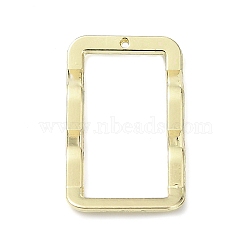 Rack Plating Alloy Pendants, Rectangle, Golden, 29.5x16x3mm, Hole: 0.8mm(PALLOY-K023-13G)