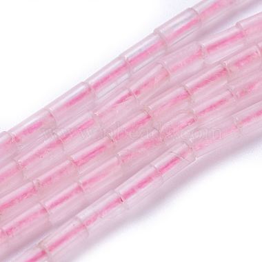 4mm Column Rose Quartz Beads