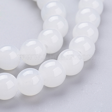 Imitation Jade Glass Beads Strands(DGLA-S076-8mm-21)-3