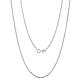 925 Sterling Silver Thin Dainty Link Chain Necklace for Women Men(JN1096A-02)-1