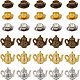 chgcraft 60 pcs 6 style alliage petits pendentifs à breloques faits à la main(FIND-CA0005-01)-1