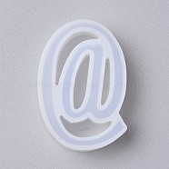 Silicone Molds, Resin Casting Molds, For UV Resin, Epoxy Resin Jewelry Making, at Symbol, White, 4.1x2.9x1.1cm(X-DIY-L023-15)