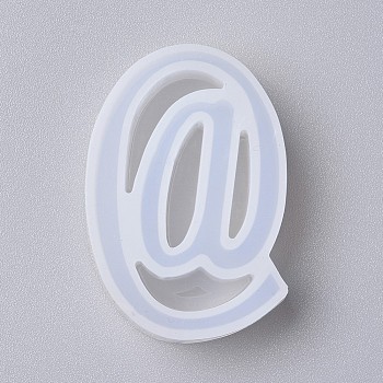 Silicone Molds, Resin Casting Molds, For UV Resin, Epoxy Resin Jewelry Making, at Symbol, White, 4.1x2.9x1.1cm