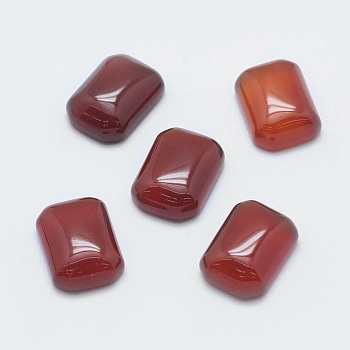Natural Carnelian Cabochons, Rectangle, 14x10x4.5mm