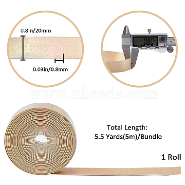 Gorgecraft 4.6~5 m laserflaches Kunstlederband(LC-GF0001-06D-02)-2