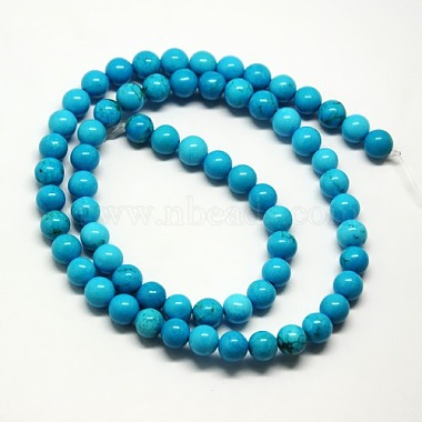 Natural Magnesite Beads Strands(TURQ-L019-8mm-02)-2