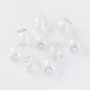 18mm Clear Round Glass Beads