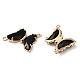 Brass Pave Faceted Glass Connector Charms(FIND-Z020-04C)-2