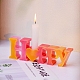 Word HAPPY DIY Candle Holder Silicone Molds(SIL-F008-02A)-2