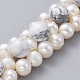Bracelets en perles de howlite naturelles(BJEW-JB04604-03)-2