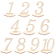 木のテーブルの番号(WOOD-WH0112-93)-1