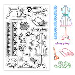 PVC Plastic Stamps, for DIY Scrapbooking, Photo Album Decorative, Cards Making, Stamp Sheets, Tools Pattern, 16x11x0.3cm(DIY-WH0167-56-216)