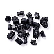 Rough Raw Natural Black Tourmaline Beads, No Hole/Undrilled, Nuggets, 7~30x10~21x12~18mm, about 76pcs/500g(G-I302-01)