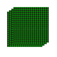 Heat Transfer Vinyl Sheets, Christmas Buffalo Plaid Pattern, for DIY Iron on Fabrics T-Shirts, Green, 30x30x0.04cm(DIY-WH0167-73C)