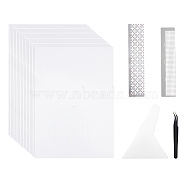 Diamond Painting Kits for Adults, with Stainless Steel Diamond Drawing Ruler Dot Drill Tool & Beading Tweezers, Plastic Scraper Tool, Double-Sided Release Paper(DIY-NB0003-74)