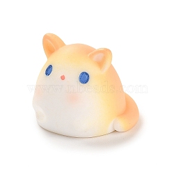 Cute Resin Animal Ornaments, Micro Landscape Display Decorations, Hamster, 18x22x20mm(RESI-I052-01K)