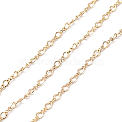 Brass Figaro Chains, Soldered, Real 14K Gold Filled, Link: 4.5x3x1mm, 4x2x1mm(CHC-M023-20G)