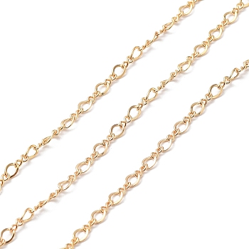 Brass Figaro Chains, Soldered, Real 14K Gold Filled, Link: 4.5x3x1mm, 4x2x1mm