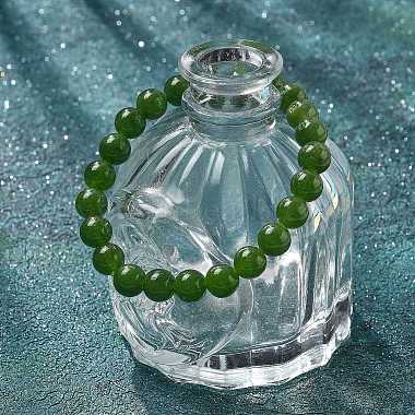 Bracelets stretch de perles de jade taiwan naturelles(X-BJEW-K212-B-019)-5