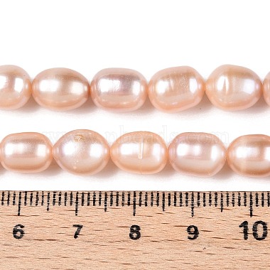 Natural Cultured Freshwater Pearl Beads Strands(PEAR-Q003-7mm-03)-5