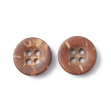 Carved Round 4-hole Basic Sewing Button(NNA0YXE)-4