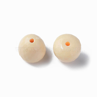 PeachPuff Teardrop Acrylic Beads