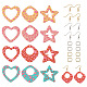 Spritewelry Kit de fabrication de boucles d'oreilles pendantes en forme d'étoile(DIY-SW0001-02)-1
