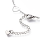 304 Stainless Steel Cable Chain Anklets(AJEW-M026-01P)-3