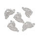 Brass Micro Pave Clear Cubic Zirconia Connector Charms(KK-E068-VB032)-4