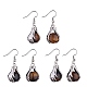 Natural Tiger Eye Palm Dangle Earrings(EJEW-A092-09P-17)-1